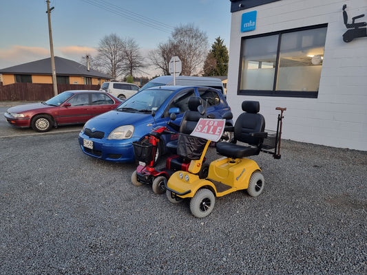 Second hand and new mobility scooters