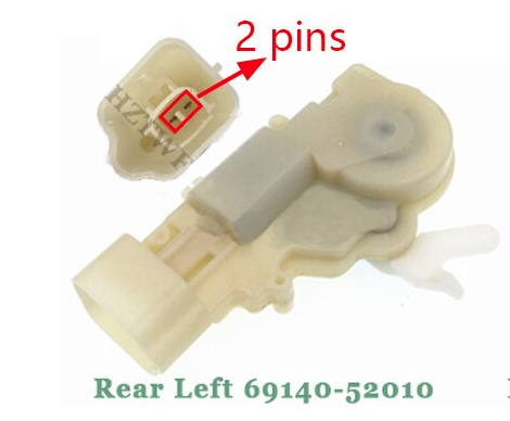 Door Lock Actuator - Toyota Echo Yaris Vitz For Lexus RX300 Rear Left (2 pins)