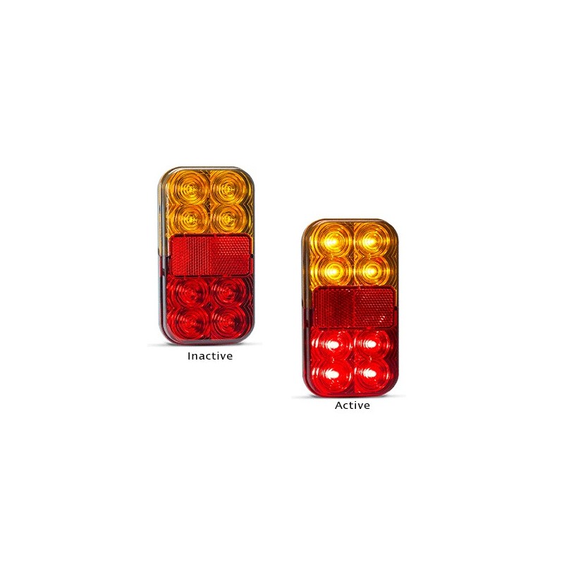 Rectangular Trailer LED Tail Lights