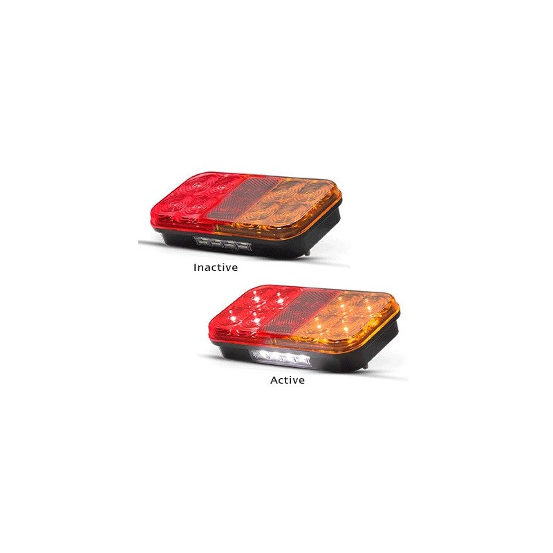 Rectangular Trailer LED Tail Lights